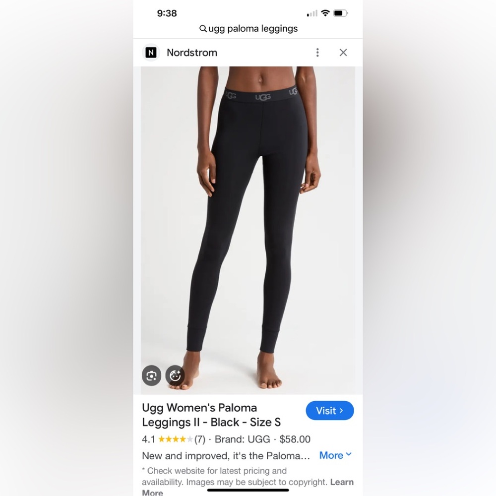 Two pairs of Ugg sample  Paloma leggings. Size small so soft